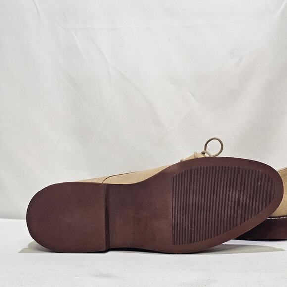 Club Room Men\'s Benjamin Oxford Shoes Size 10.5 Beige NWT